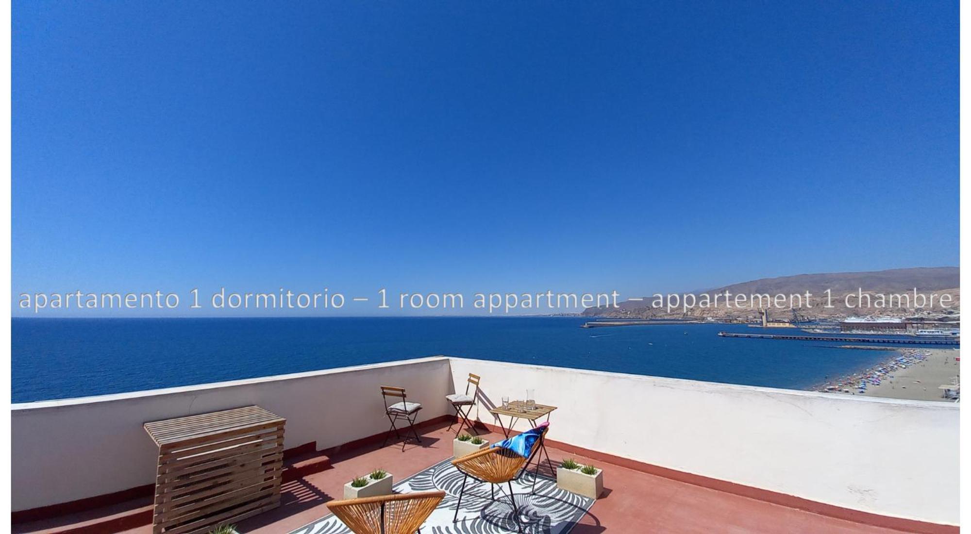Increible Atico Con Vistas A La Bahia De Almeria Bagian luar foto